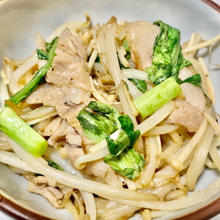 豚バラ もやし 春菊のオイスターソース炒め レシピ 作り方 By おるがん 楽天レシピ 豚バラ もやし 春菊のオイスターソース炒め レシピ 作り方 By おるがん 楽天レシピ